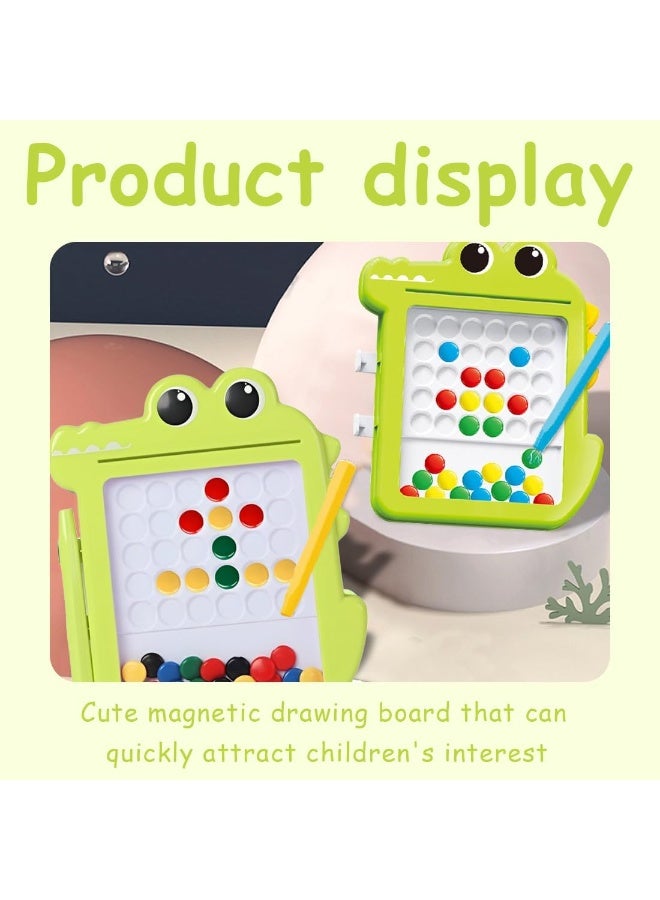 EIH Magnetic Drawing Board for Kids, Magnetic Board for Kids, Colorful Magnetic Balls, Magnetic Toys, Magnets with 2 Pens, Drawing Boards, Entertainment Toys for Kids - Image 4