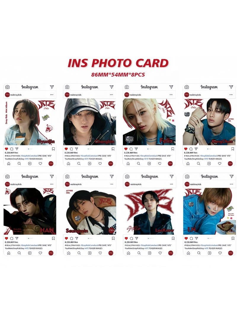 إيهوم يشتمل صندوق هدايا الألبوم الجديد لـ  ستراي كيدز على بطاقات Lomo، وسلاسل مفاتيح، وأشرطة مذكرات، وسلاسل مفاتيح، وحبال تعليق، وحاملات، وملصقات. - Image 4