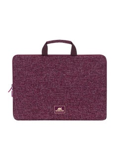 RivaCase RivaCase 7913 Burgundy Red Laptop Sleeve 13.3" with Handles  - Image 2