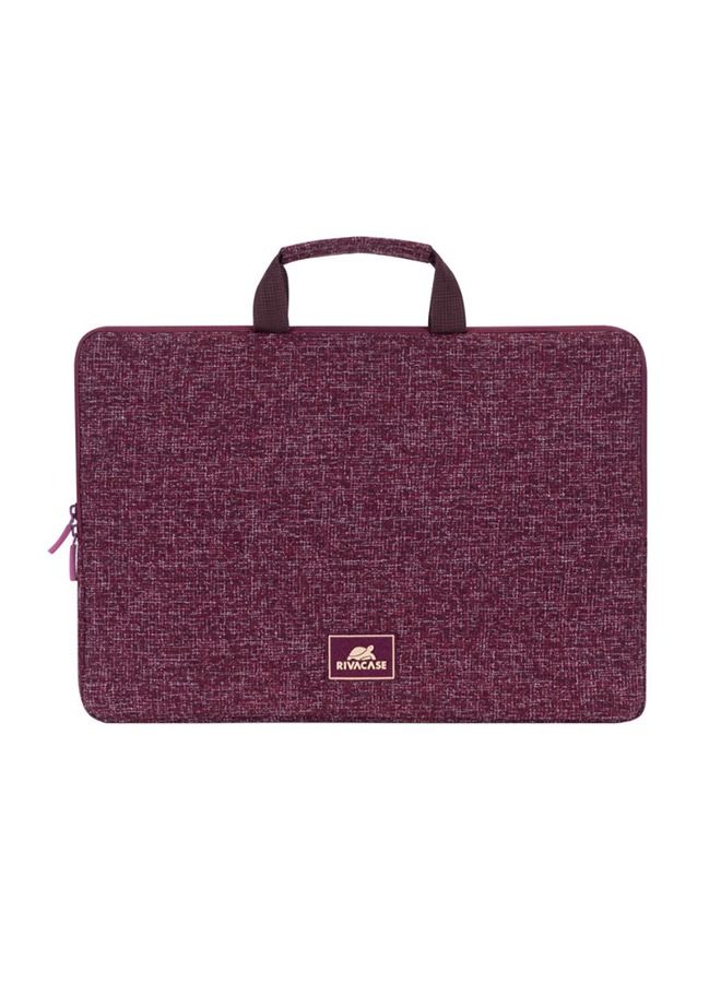 RivaCase 7913 Burgundy Red Laptop Sleeve 13.3" with Handles - Image 2