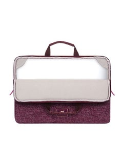 RivaCase RivaCase 7913 Burgundy Red Laptop Sleeve 13.3" with Handles  - Image 4