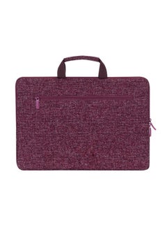 RivaCase RivaCase 7913 Burgundy Red Laptop Sleeve 13.3" with Handles  - Image 3