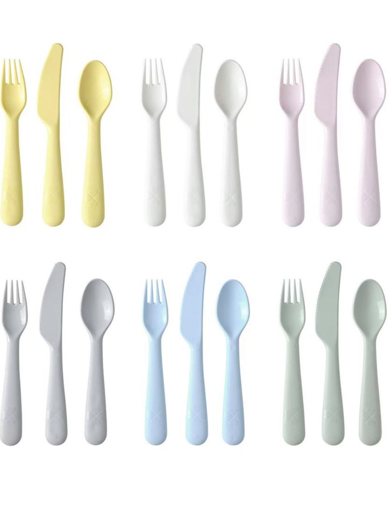 Kalas 18 Piece Cutlery Set For Kids Multicolour  - Image 1