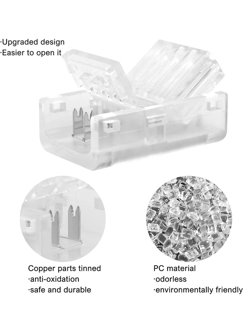 protium protium L Shape 4Pin Rgb Led Light Strip Connectors 10Mm Wide Right Angle Corner Solderless Adapter Terminal Extension Connector For 5050 Smd 4 Pin Strips White  - Image 5