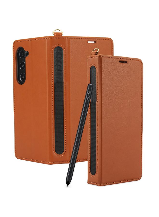 S-TOP Case For Samsung Galaxy Fold4 5G Side Buckle Leather Phone Case - Image 2