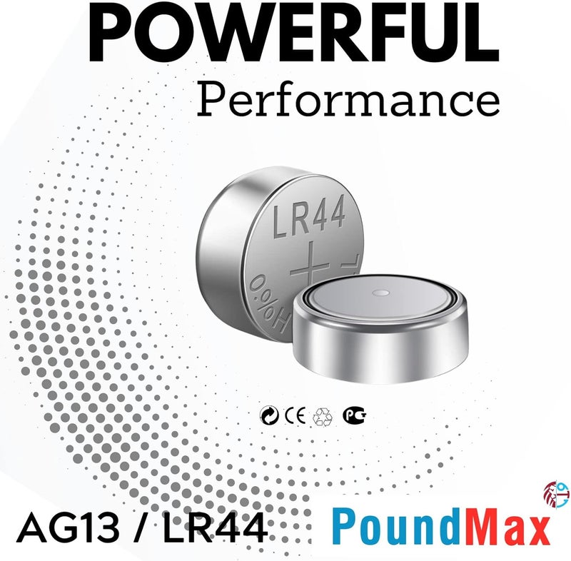 PoundMax 10 x AG13 LR44 1.5V Alkaline Button Cell Battery - Image 5