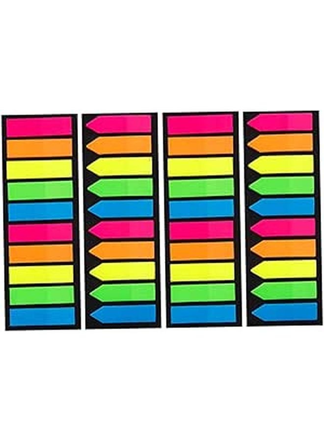 800 Sheets Self Adhesive PET Page Markers Colorful Flags for Office Home Use 4 Pack - Image 1