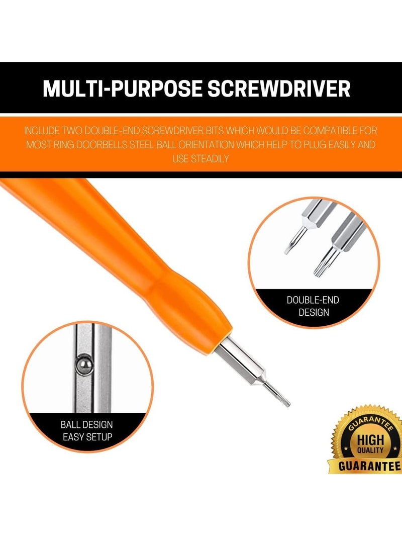 Excefore Ring Screwdriver Replacement Ring Doorbell Screwdriver Ring Doorbell Tool for Battery Change, Ring Camera Screwdriver Double-ended Compatible for All Ring Doorbells  - Image 3