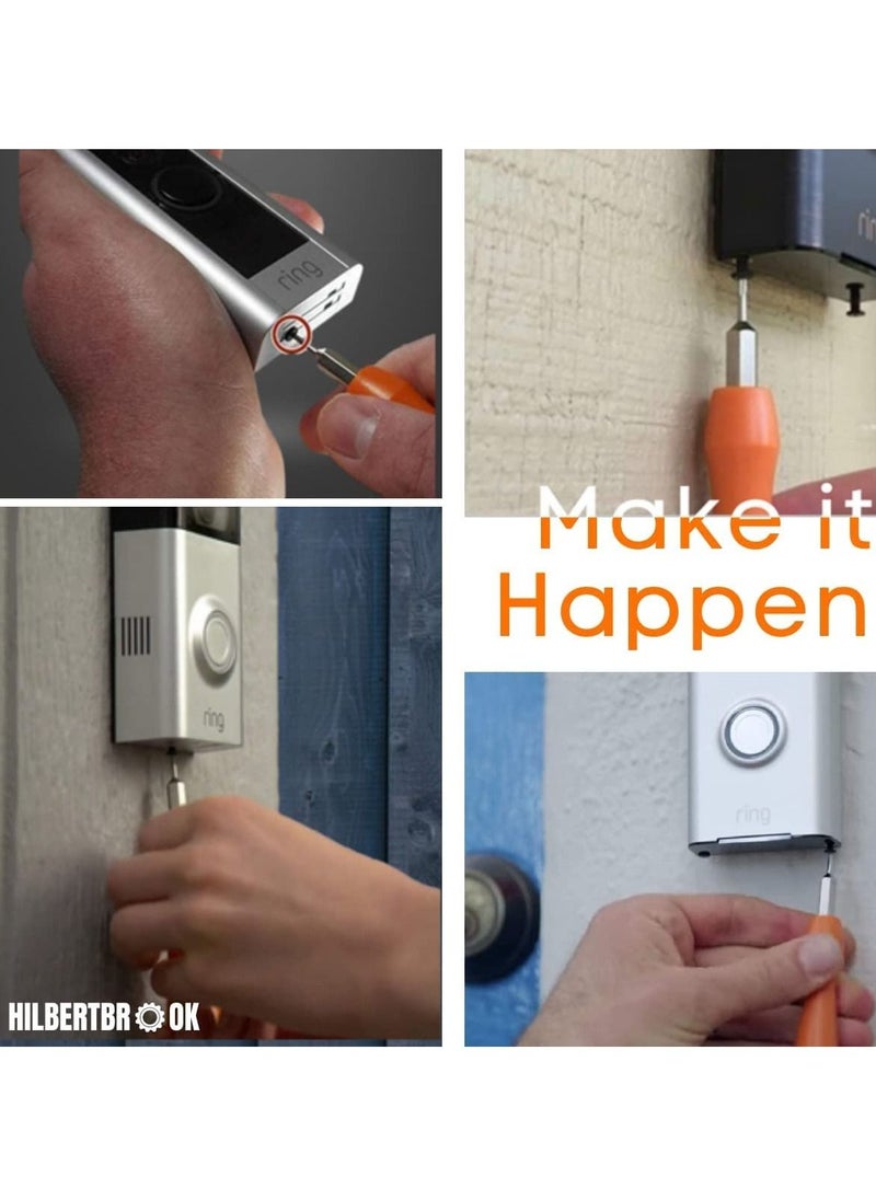 Excefore Ring Screwdriver Replacement Ring Doorbell Screwdriver Ring Doorbell Tool for Battery Change, Ring Camera Screwdriver Double-ended Compatible for All Ring Doorbells  - Image 5