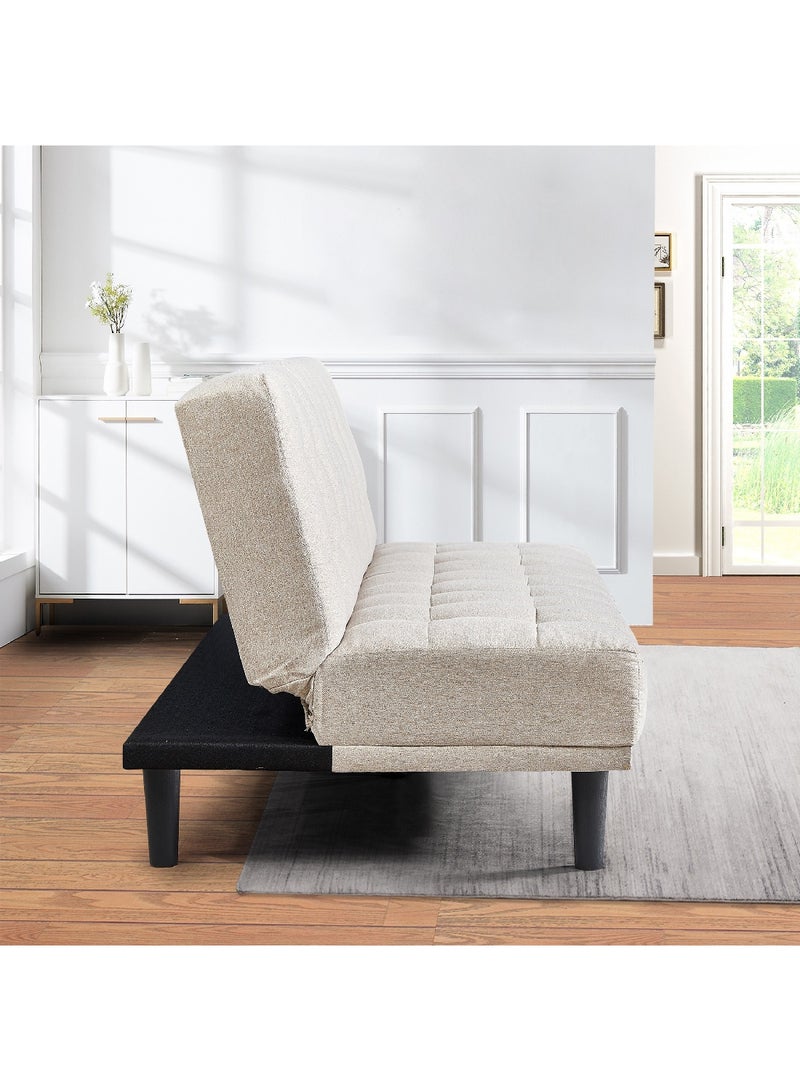 Home Box Montana 3-Seater Fabric Sofa Bed 50 x 41 x 180 cm - Image 4