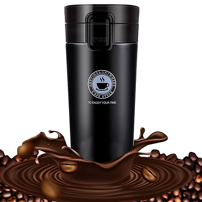 Welofy Welofy Premium Vacuum Insulated Travel Coffee Mug Stainless Steel Travelmate Tea Insulate Cup Spill Proof Hot Cold for Drinks Double Walled Traveling Flask with Lid - Image 1
