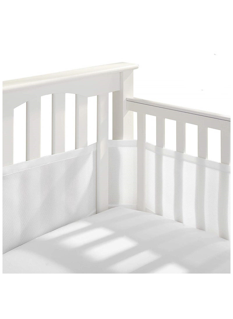 Generic - Baby Crib Bumper Set - Breathable Mesh Bedside Protector, Anti-Collision Cotton Cot Liner, Baby Bed Rail Guard, Bedside Safety Fence, 2 Pieces - 340x28cm + 160x30cm, Newborn Baby Bed Safety Protector - Image 1