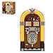 PANTASY Retro Jukebox Building Kit with Coin Sound Function Mechanical Music Box Model with Acrylic Records Recording Studio Minifigure Collectible Construction Toy Gift for Adults and Teens - Image 3