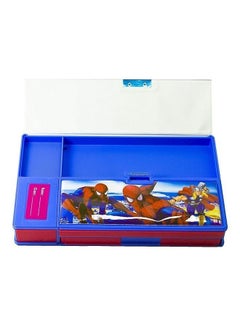 Reveuse Reveuse Cartoon Printed Jumbo Compass Pencil Box with Calculator for Kids - Multipurpose Big Size Pencil Box for Boys School Supply  - Image 4