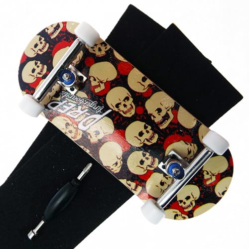 PREP V2 Pro Performance Complete Wooden Fingerboard 36mm Skull - Image 1