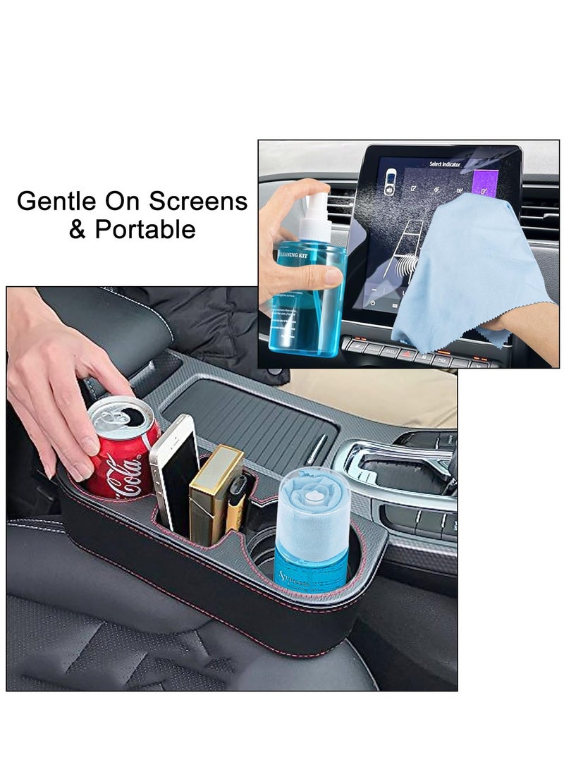Excefore Car Screen Cleaner, Non-Drip Laptopn Cleaning Spray with Wipe Cloth for CD LCD LED Computer Phone Electronic, Monitor, Glasses  - Image 5
