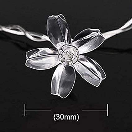 Lexton Lexton Silicone Blooming Flower Fairy String Lights 20 LED 3 Meter Waterproof Decorative Series Lights for Indoor Outdoor Decoration Plugin Pack of 1 Green  - Image 3