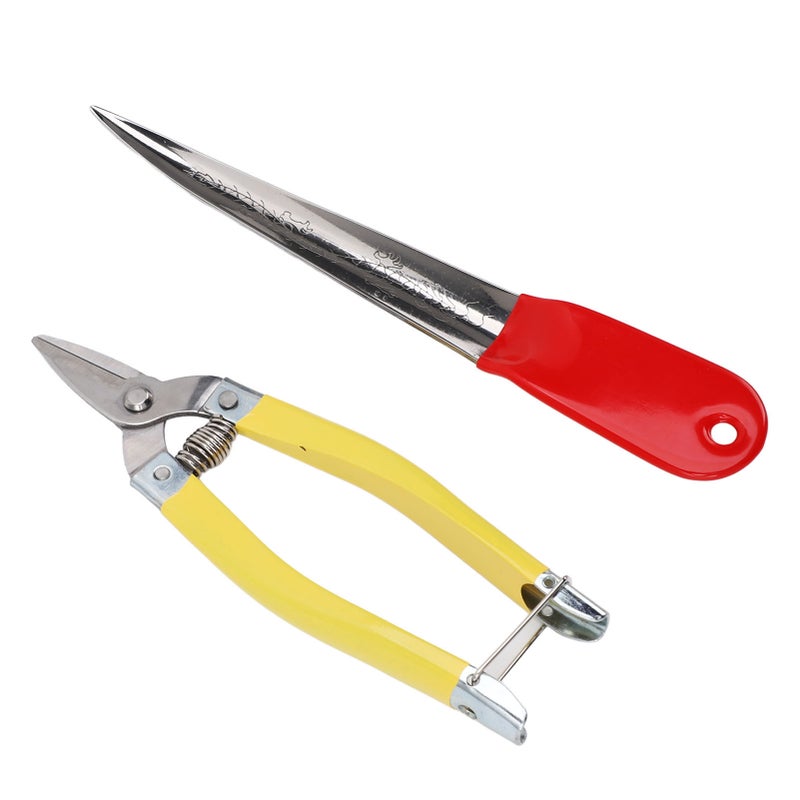 2pcs Professional Wicker Repair Tool Kit Stainless Steel Versatile Wicker Repair Scissor Pry Tool for Basketry Woven Furniture - Image 2