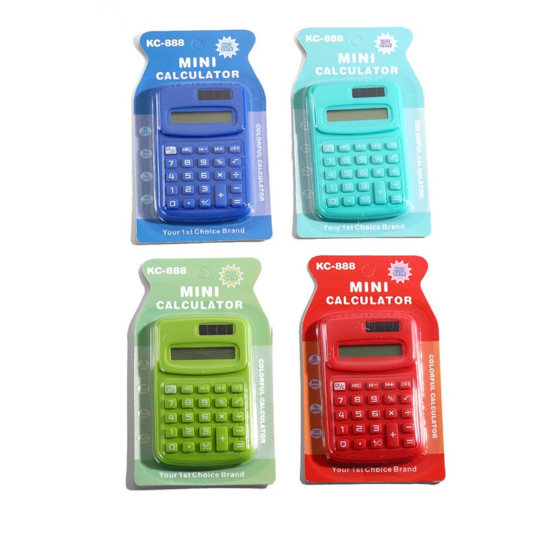 Computer Stationery For Primary School Students Mini Office Calculator Cute Cartoon 8 Bit Computer - Image 1
