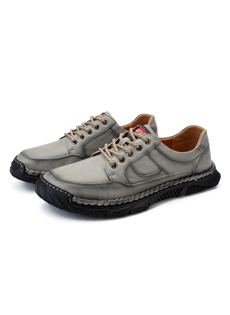 Shougu New Men's Casual Leather Shoes With Rubber Soles  - Image 1