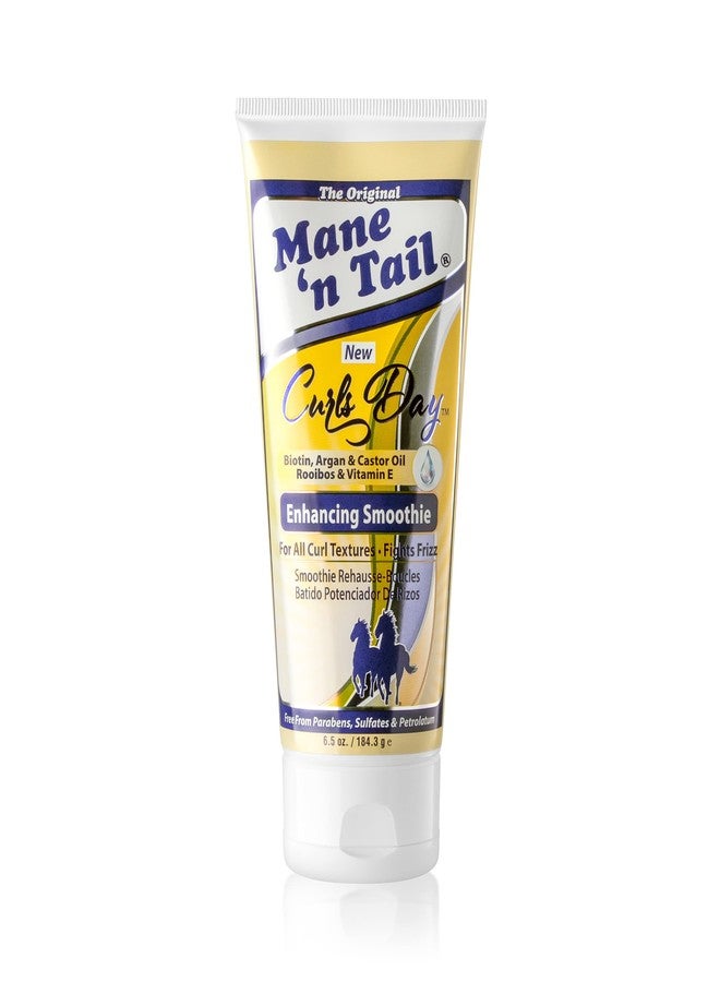 Mane 'n Tail Curls Day Enhancing Smoothie, 7 fl oz (Styling Agent) - Curl Cream for All Curl Textures, Pareben and Sulfate Free, Made with Biotin, Argan and Castor Oil, Rooibos and Vitamin E - Image 1