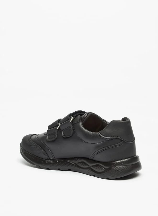 Pablosky Boys Textured Sneakers with Hook and Loop Closure School Shoes