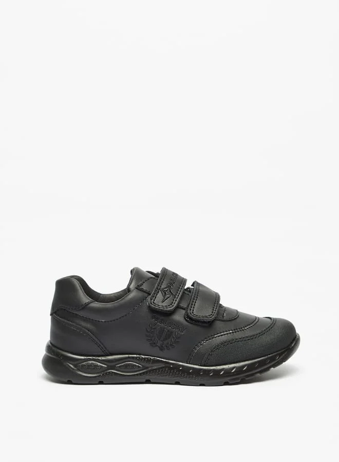 Pablosky Boys Textured Sneakers with Hook and Loop Closure School Shoes