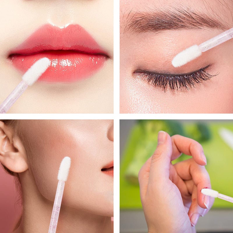 Tbestmax 400 Spoolies Mascara Wand and Lip Brush Disposable Lash Brushes for Eyelash Extensions, Lipstick Lip Gloss Wands Applicator Tool (Pink) - Image 5