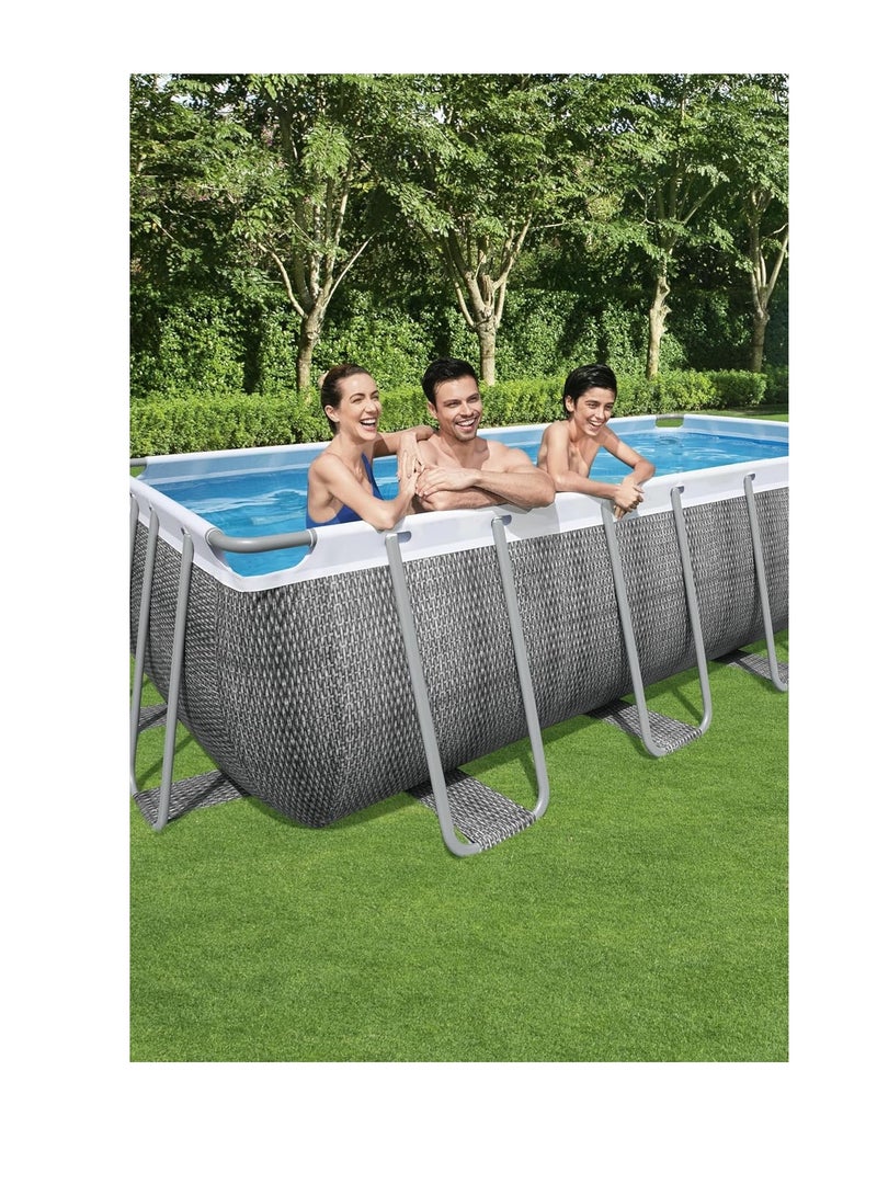Bestway Power Steel Rectangular Pool Set 4.88m x 2.44m x 1.22m56996 - Image 3