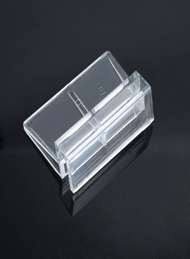Saim Acrylic Aquarium Cover Clip,8 PCS Clear Fish Tank Glass Cover Clip Support Holder,Universal Lid Clips for Rimless Aquariums (8mm) - Image 4