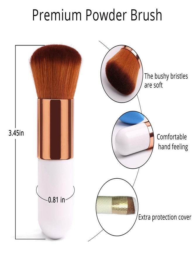 AVTY 4+1Pcs Makeup Sponges with Powder Brush, Foundation Blending Sponge for Liquid Cream and Powder, Professional Beauty Sponge Blender & Brush - Image 3