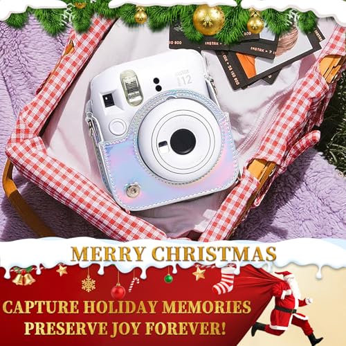 CAIYOULE Accessories for Fujifilm Instax Mini 12 Instant Camera, Accessory Bundle Include PU Leather 12 Case, Mini Picture Album, Frames, DIY Stickers, Color Filter (No Camera) - Blossom Pink - Image 2