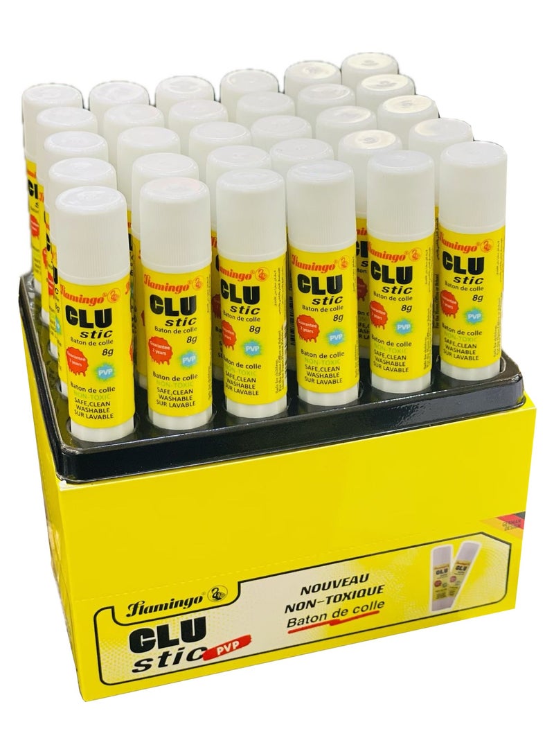 Flamingo غراء لزج عالي اللزوجة، 8 جرام، عبوة قيمة تحتوي على 30 قطعة - Image 1