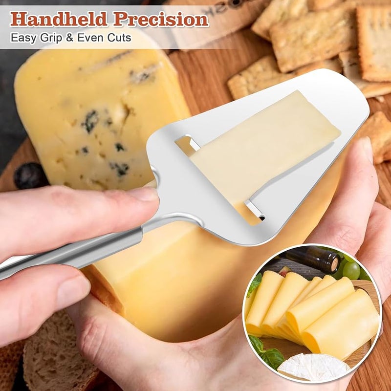 EAMIFARU Premium Stainless Steel Cheese Slicer For All Types Of Cheese, Multi-Functional Handheld Cheese Slicers Cutter For Block And Hard, Dishwasher Safe, Essential For Every Kitchen. - Image 4