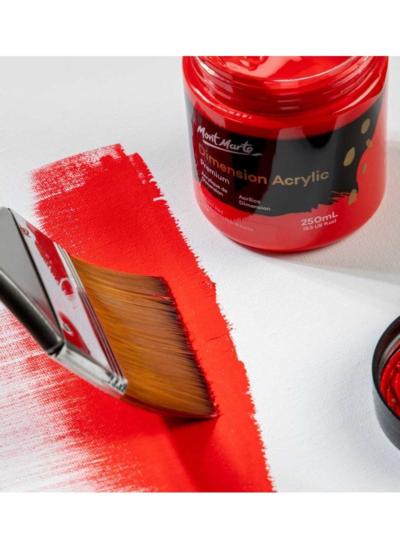 Mont Marte 1-Piece Premium Acrylic Paint Flat Brush 75mm Wide  - Image 5