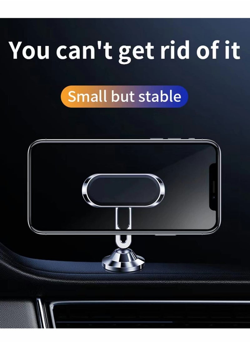 Excefore Magnetic Phone Holder,【Super Magnet】【with 2 Metal Plates】 Car Magnetic Phone Holder, Universal Dashboard Car Holder for iPhone,Samsung and Other Phones (Silver)  - Image 2