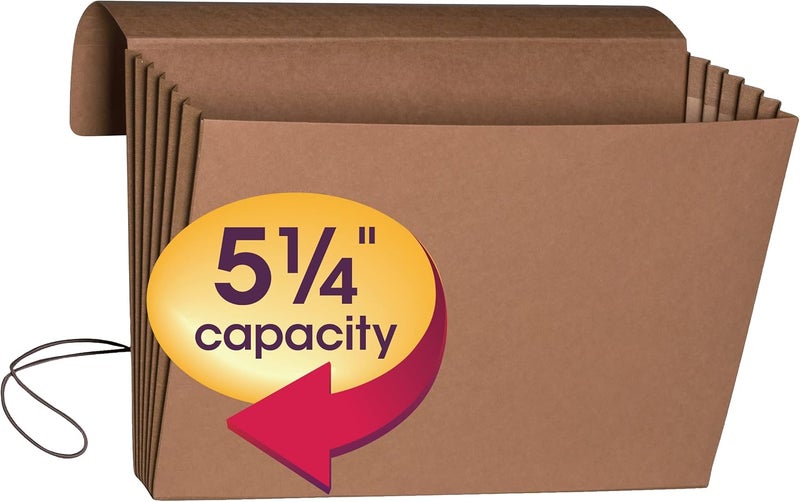 Smead Redrope Expanding File Wallet Expanding File Organizer Accordion Folder for Documents FlapCord Closure 514 Expansion TearResistant Legal Size 10 per Box 71111 - Image 4