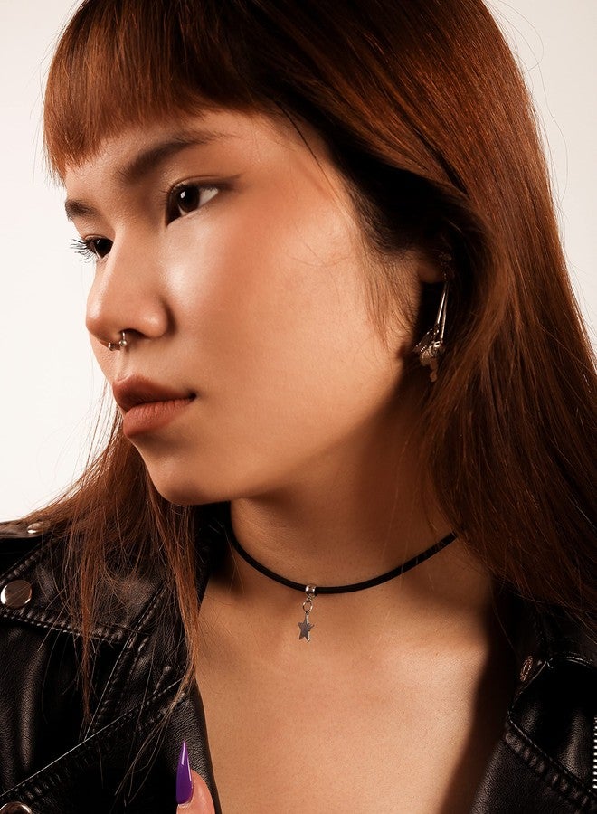 Sacina Gothic Star Choker Necklace, Black Boho Choker, Christmas New Year Jewelry Gift for Women - Image 3