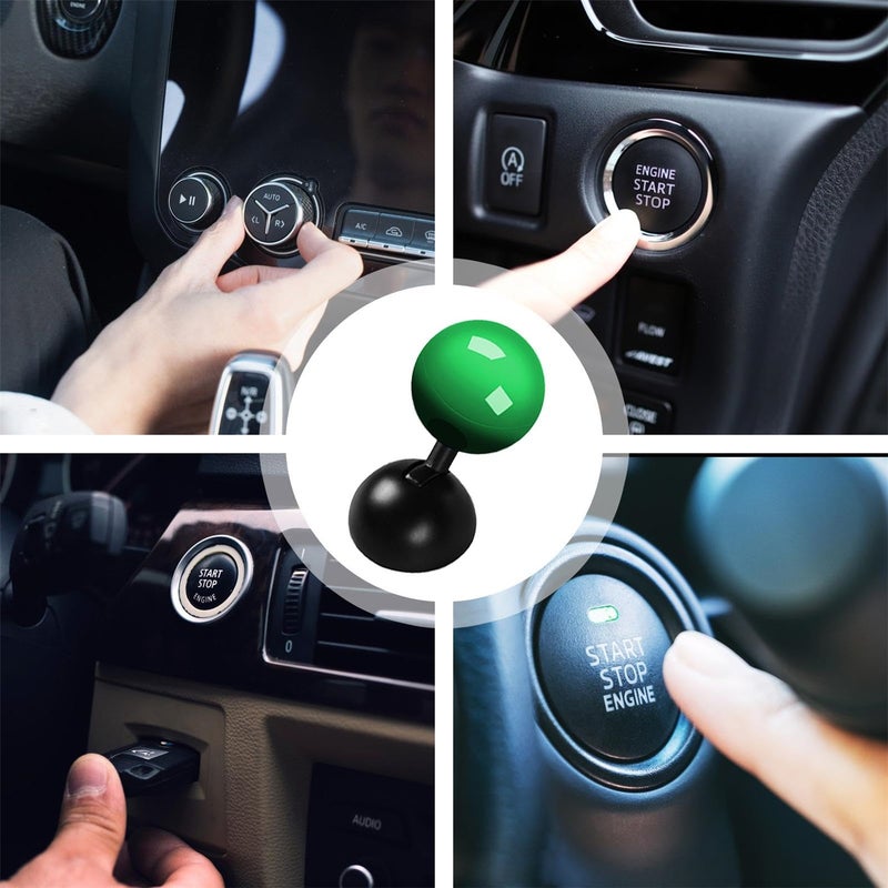 مرفق مفاتيح تشغيل السيارة النوع المائل (Push to Start), زر تشغيل السيارة بالضغط, غطاء زر التشغيل بالضغط, مرفق مفاتيح زر التشغيل وإيقاف محرك السيارة, ملحقات تزيين غطاء زر التشغيل السيارة - Image 5