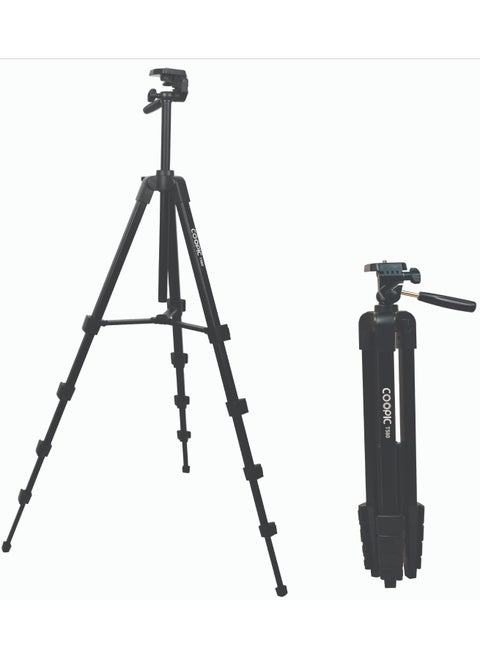 COOPIC Create cool pictures T580 172cm / 6'' rofessional Tripod with 360° Panoramic Head - Enhance Your Photography and Videography with Superior Stability and Versatility