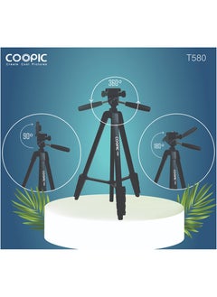 Coopic COOPIC Create cool pictures T580 172cm / 6'' rofessional Tripod with 360° Panoramic Head - Enhance Your Photography and Videography with Superior Stability and Versatility  - Image 4