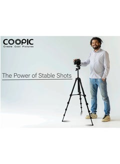 Coopic COOPIC Create cool pictures T580 172cm / 6'' rofessional Tripod with 360° Panoramic Head - Enhance Your Photography and Videography with Superior Stability and Versatility  - Image 5