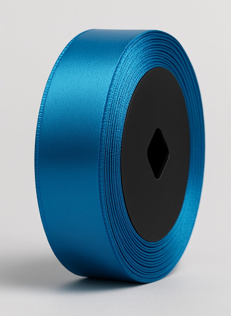 ميلز شريط ساتان أزرق ملكي - 2.5 سم × 25 ياردة | شريط زينة للحرف اليدوية وتغليف الهدايا - Image 1