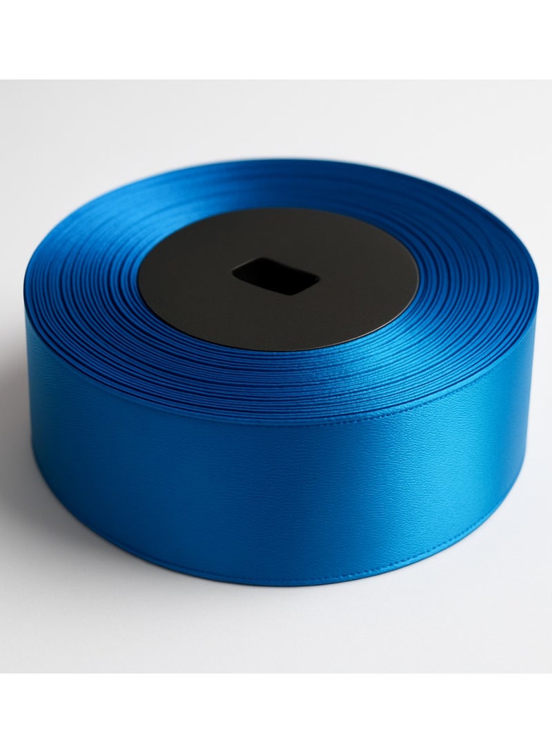 ميلز شريط ساتان أزرق ملكي - 2.5 سم × 25 ياردة | شريط زينة للحرف اليدوية وتغليف الهدايا - Image 3