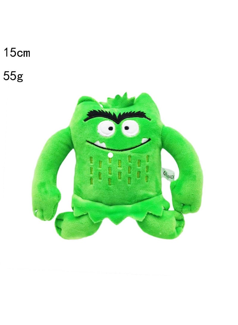 1pcs The Colour Monster Plush Toy  Emotional Monster Cartoon Doll for Kids  Ideal Birthday  Festive Room Decor Gift for Boys  Girls and Adults - Image 1