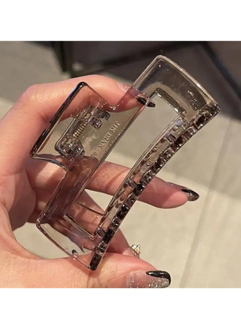 Goolsky 3 قطع مشبك شعر شفاف مع لمسات كريستالية، شكل مستطيل طويل، أنيق وعتيق، مادة بلاستيكية، مناسب للنساء من 14 عامًا فما فوق - Image 3