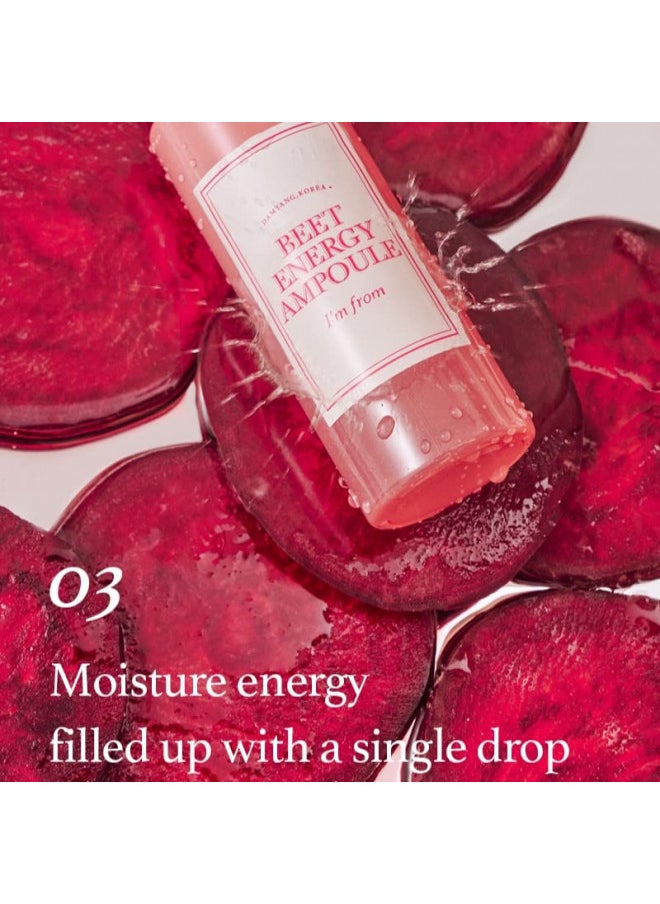 I'M FROM I'm from Beet Energy Ampoule, 81.5% red beet extract, Intensive vitalization care, Micro Squalane Capsules for deeper hydration, rich in minerals and betaine, radiance, nourishment - 30ml  - Image 4
