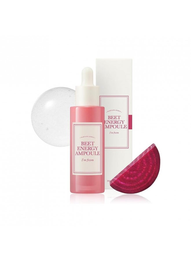 I'M FROM I'm from Beet Energy Ampoule, 81.5% red beet extract, Intensive vitalization care, Micro Squalane Capsules for deeper hydration, rich in minerals and betaine, radiance, nourishment - 30ml  - Image 1