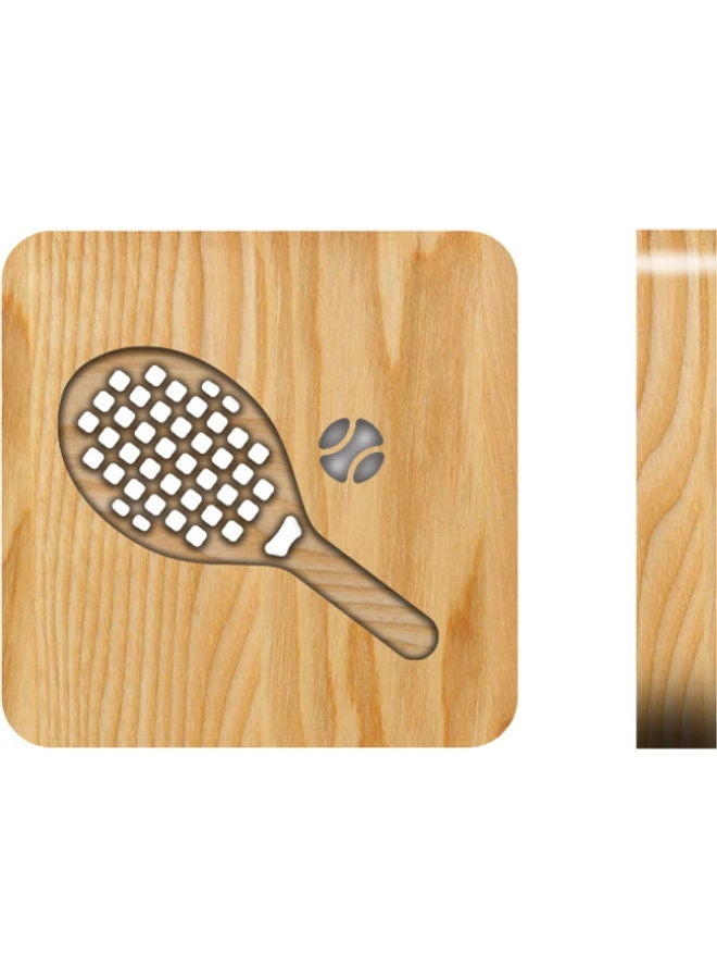 NIBEMINENT 3D Tennis Design Table Lamp Beige 19 x 19cm - Image 1