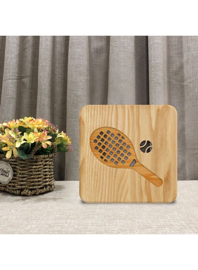 NIBEMINENT 3D Tennis Design Table Lamp Beige 19 x 19cm - Image 3